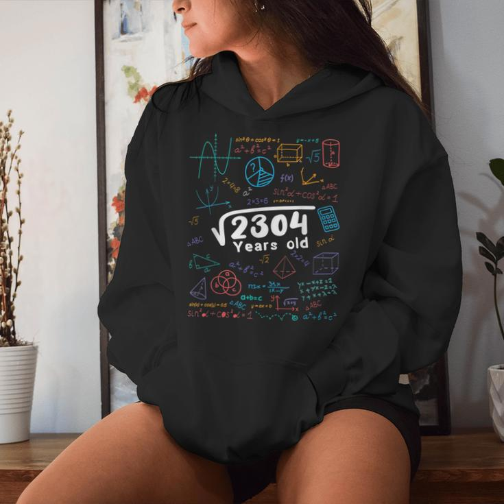 48 Year Old 48Th Birthday Square Root Of 2304 Women Hoodie Gifts for Her