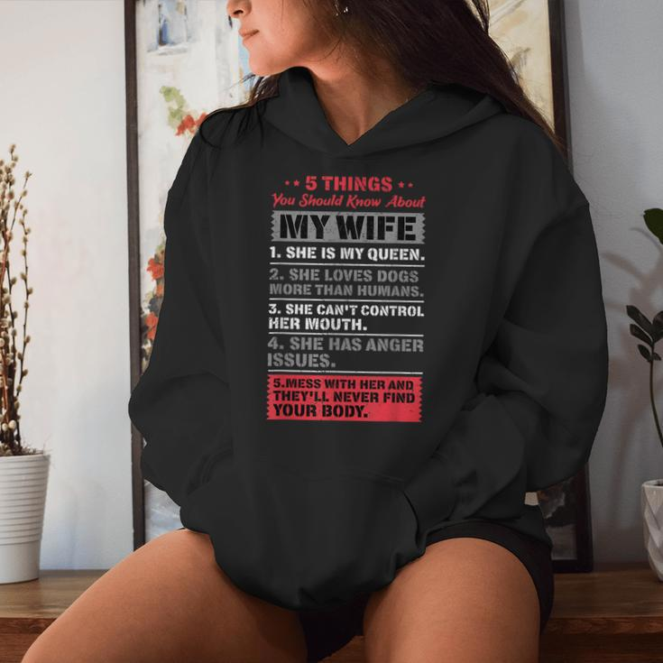5 Things You Should Know About My Wife Husbandidea Women Hoodie Gifts for Her