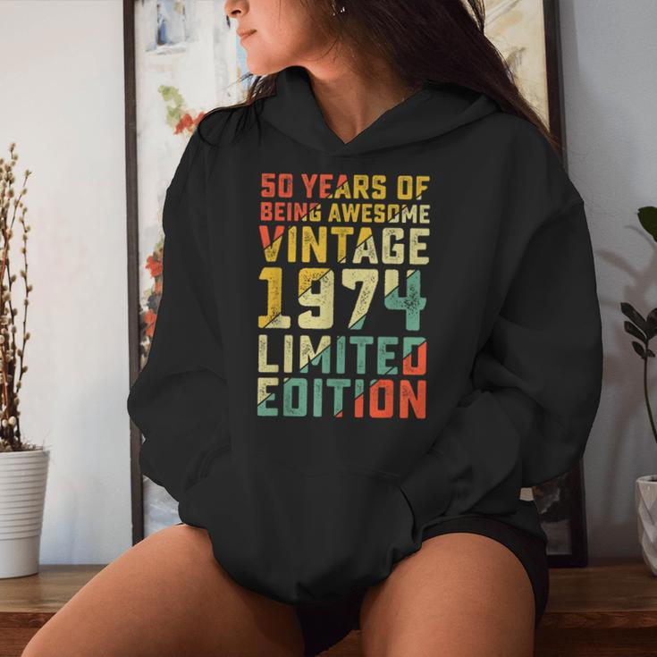 50Th Birthday 50 Years Old For Vintage 1974 Women Hoodie Gifts for Her