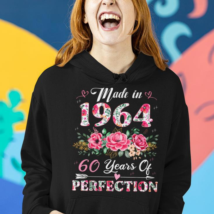 60 Year Old Made In 1964 Floral 60Th Birthday Women Women Hoodie Gifts for Her