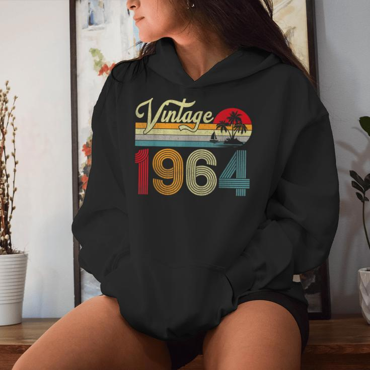60 Years Old Vintage 1964 60Th Birthday Retro Women Hoodie Gifts for Her