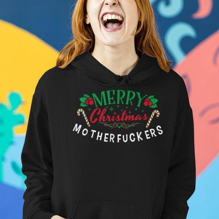 Adult Only Xmas Merry Christmas Motherfuckers Women Hoodie Gifts for Her