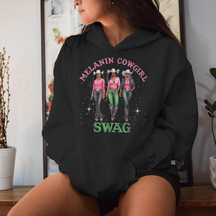 African Melanin Cowgirl Swag Black History Howdy Girl Women Hoodie Gifts for Her