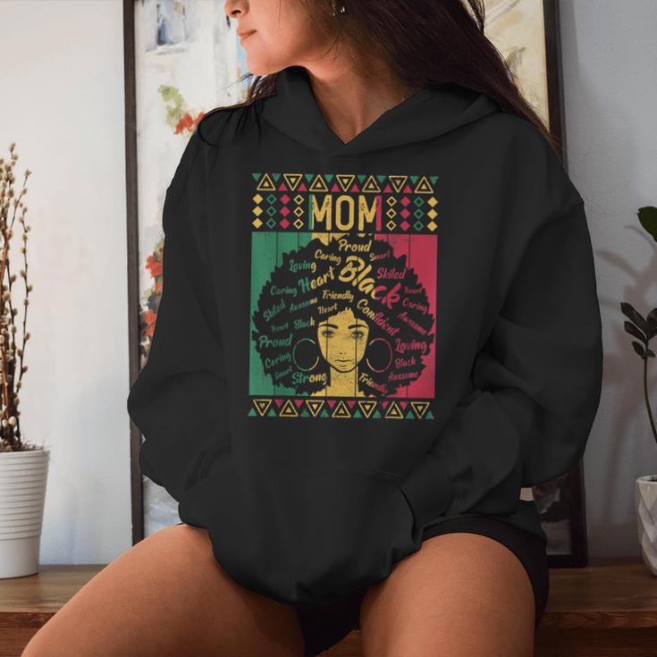 Afro African American Mom Black History Month Mother Women Hoodie Gifts for Her