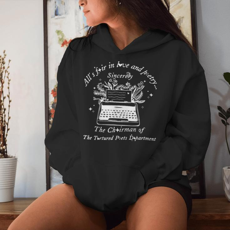 All's Fair In Love & Poetry Valentines Day Men Women Hoodie Gifts for Her