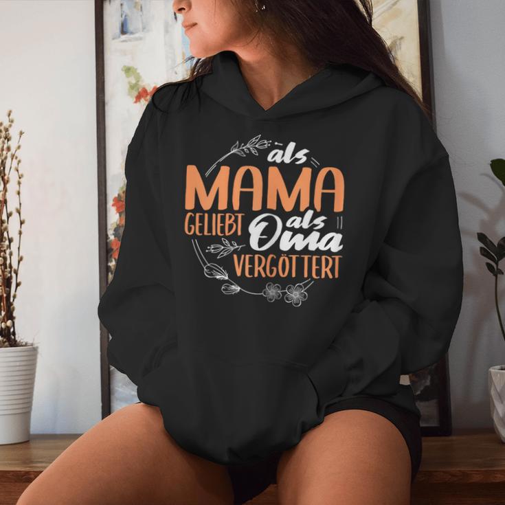 Als Mama Liebt Als Omaergöttert Kapuzenpullover für Damen Geschenke für Sie