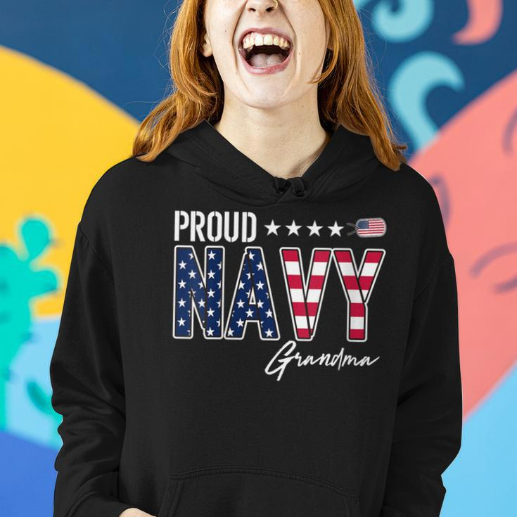 American Flag Proud Navy Grandma Women Hoodie Gifts for Her