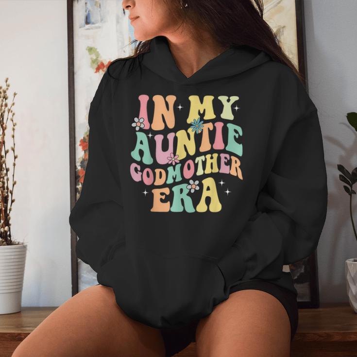 In My Auntie Godmother Era Aunt God Mother Bestie Smile Face Women Hoodie Gifts for Her