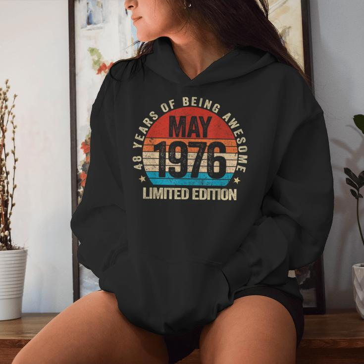 Awesome Since May 1976 Vintage 48Th Birthday Women Women Hoodie Gifts for Her