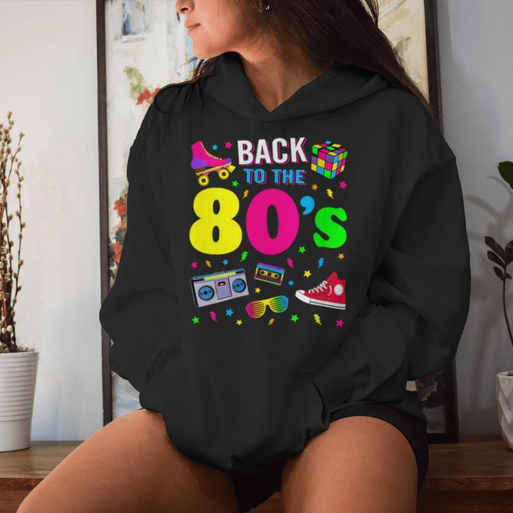 Back To 80'S 1980S Vintage Retro Eighties Costume Party Women Hoodie Gifts for Her