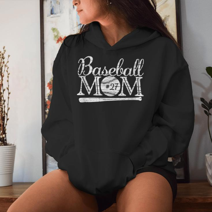 Baseball 27 Jersey Mom Favorite Player Mother's Day Women Hoodie Gifts for Her