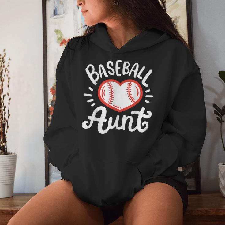 Baseball Aunt Auntie Women Hoodie Gifts for Her