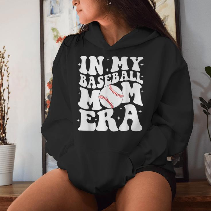 In My Baseball Mom Era Baseball Mama Game Day Women Hoodie Gifts for Her