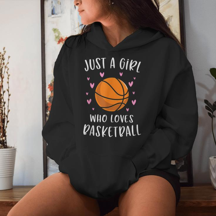 Basketball For Girls Just A Girl Who Loves Basketball Women Hoodie Gifts for Her