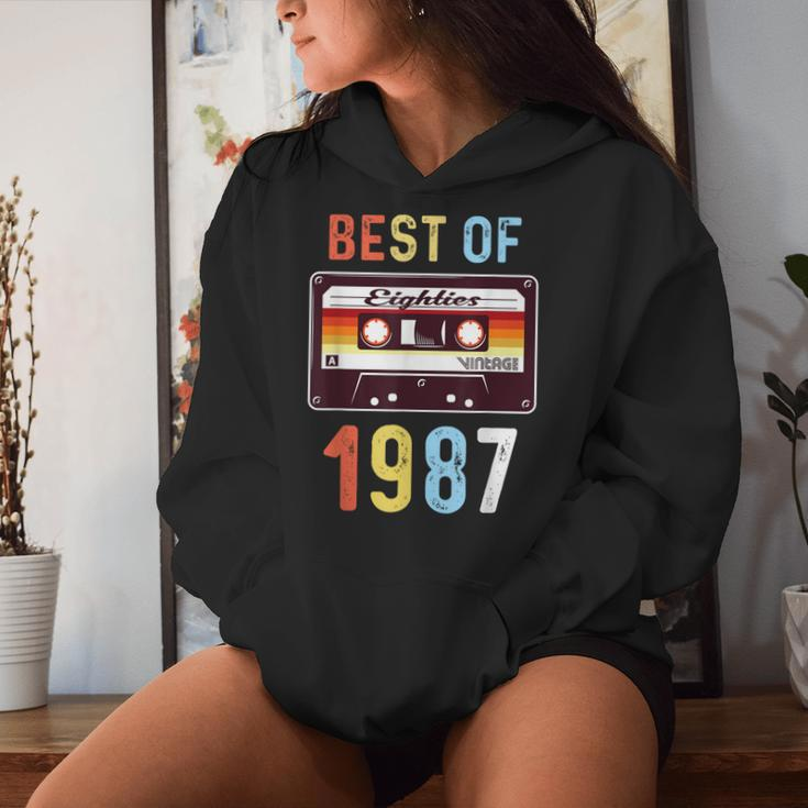 Best Of 1987 Retro Vintage Cassette Tape Women Women Hoodie Gifts for Her