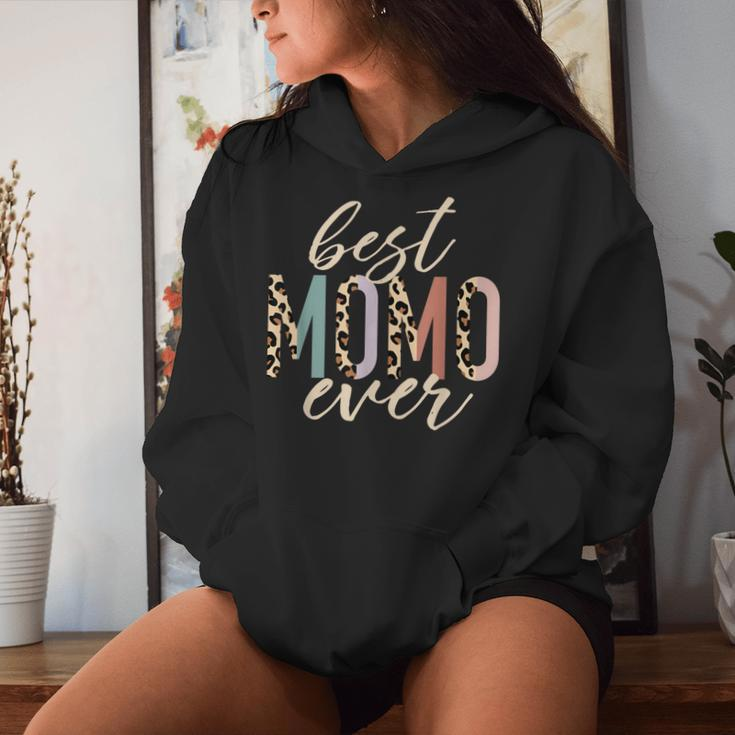 Best Momo Ever Leopard Print Mother's Day Women Hoodie Gifts for Her