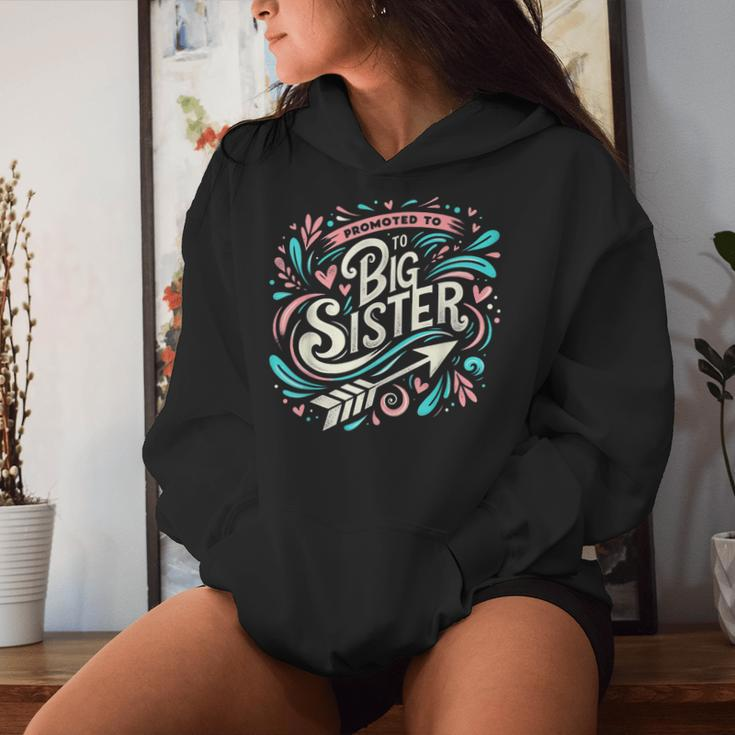 Best Sibling Baby Shower Girls Promoted To Big Sister Women Hoodie Gifts for Her