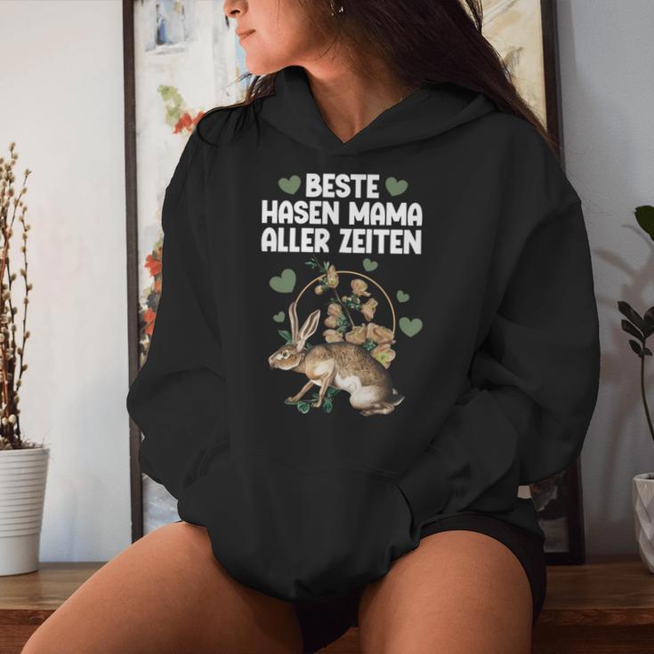 Beste Hasen Mama Aller Zeiten Hüpfendes Herzglück Kapuzenpullover für Damen Geschenke für Sie