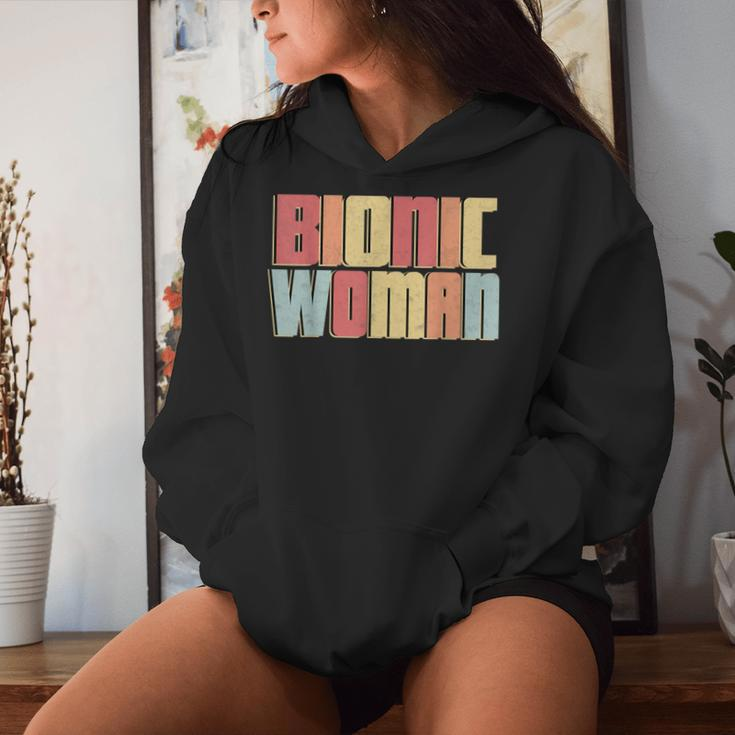 Bionic Woman Injury Accident Broken Hip Leg Arm Surgery Women Hoodie Gifts for Her