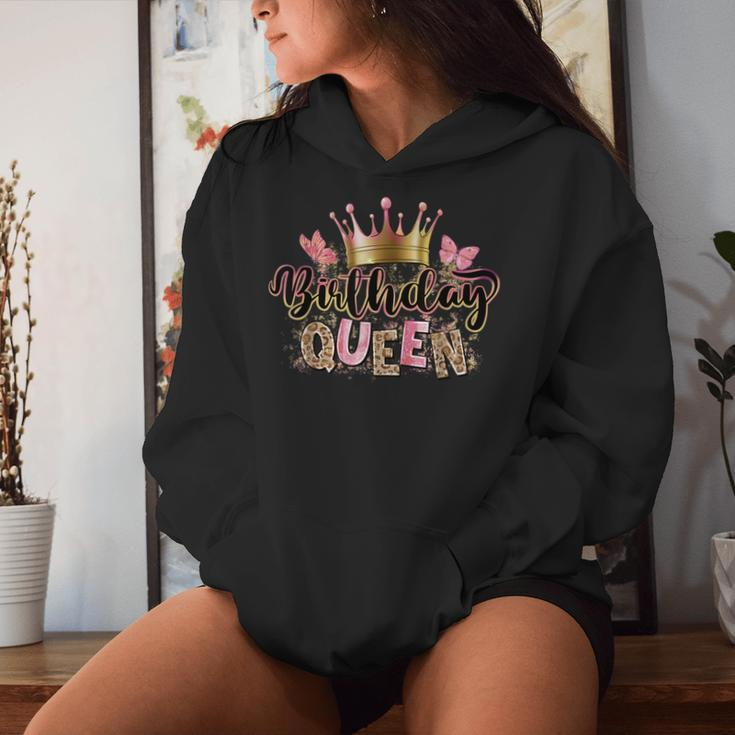 Birthday Queen Leopard It's My Birthday Girls Matching Women Hoodie Gifts for Her