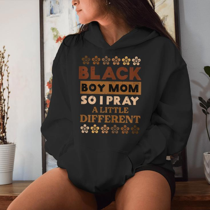 Black Boy Pray Little Different History Month Mama Mom Women Hoodie Gifts for Her
