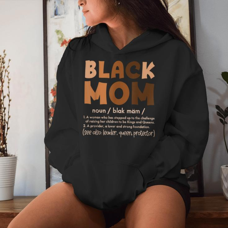 Black Mom Melanin Definition African American Mother's Day Women Hoodie Gifts for Her