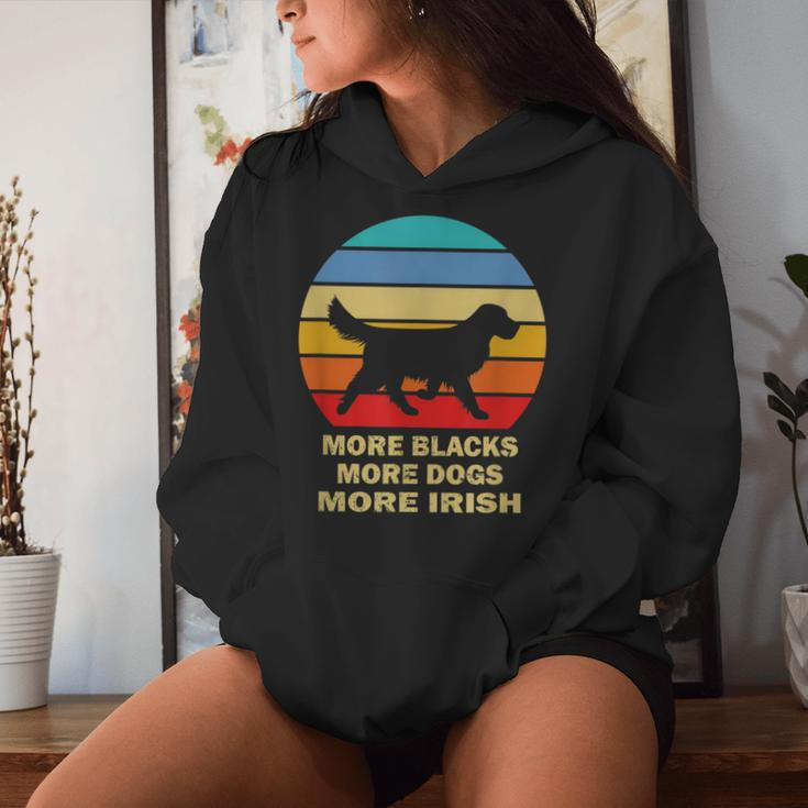 More Blacks More Dogs More Irish Vintage Dog Mom Dog Dad Women Hoodie Gifts for Her