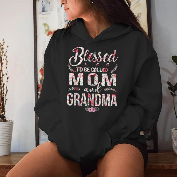Blessed To Be Called Mom And Grandma Floral Mother's Day Women Hoodie Gifts for Her