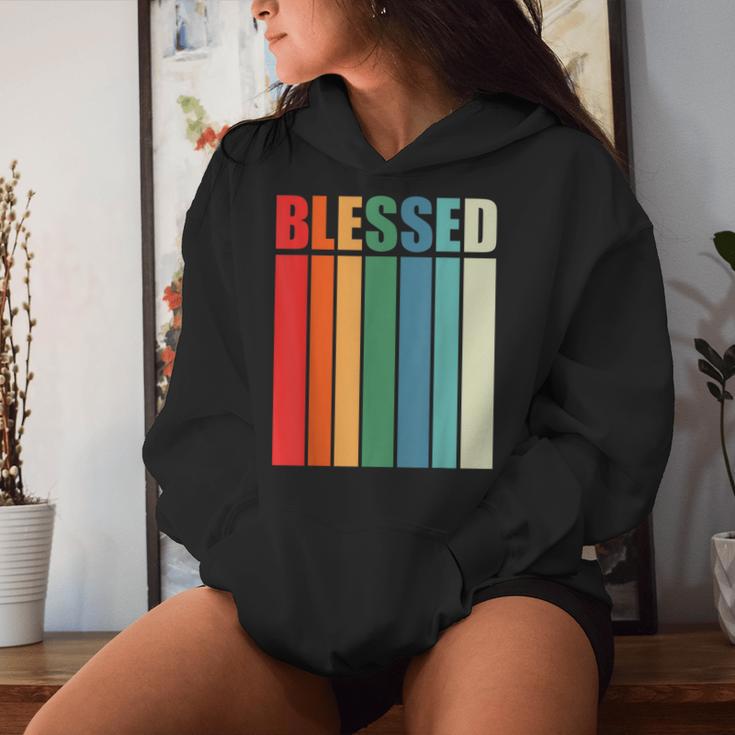 Blessed Christian Faith Inspiration Quote – Vintage Color Women Hoodie Gifts for Her