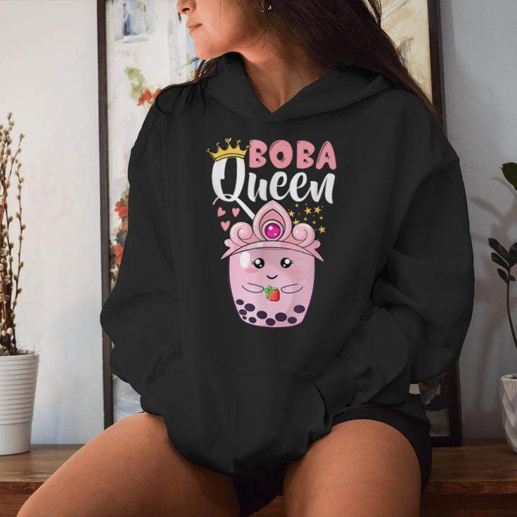 Boba Queen For N Girls Boba Bubble Tea Kawaii Japanese Women Hoodie Gifts for Her