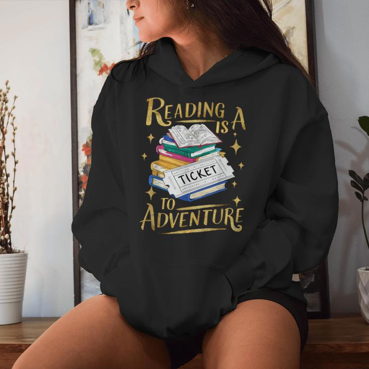 Book Adventure Library Student Teacher Book Women Hoodie Gifts for Her