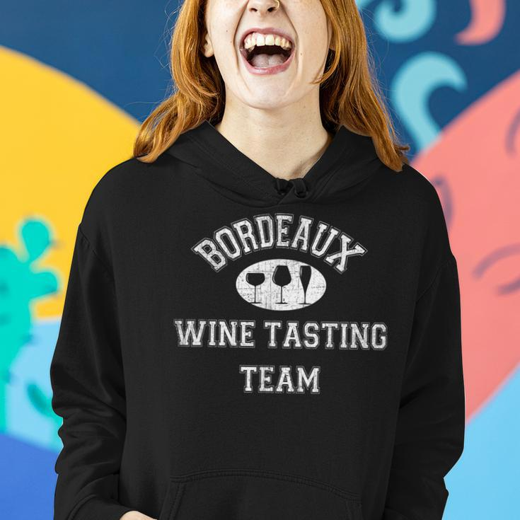 Bordeaux Wine Tasting Team Vintage French Wine Region Women Hoodie Gifts for Her
