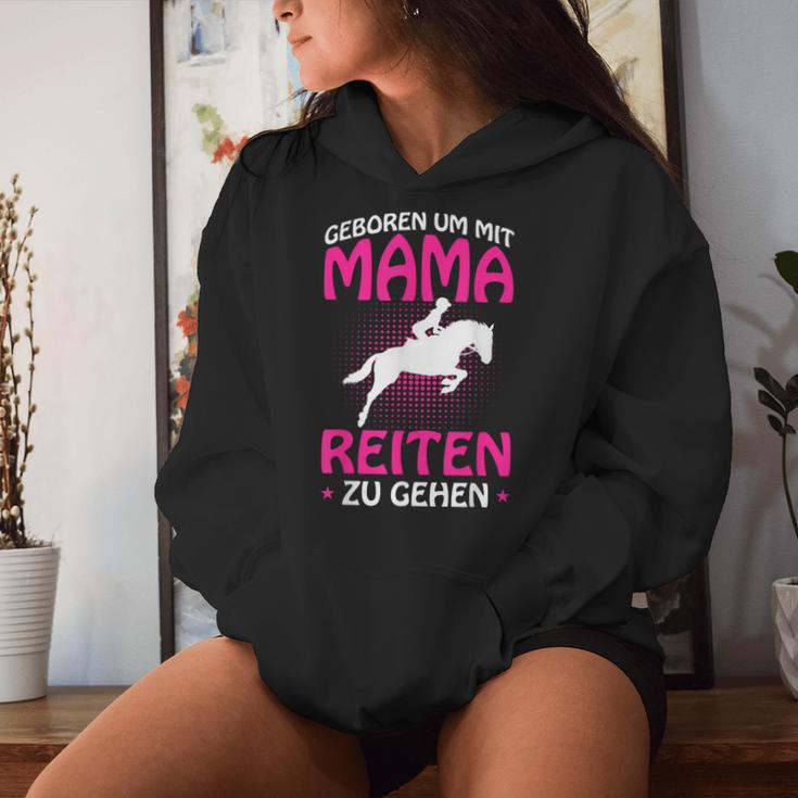 Born Um Mit Mama Riten Zu Gehen Pferdede Girls' Kapuzenpullover für Damen Geschenke für Sie