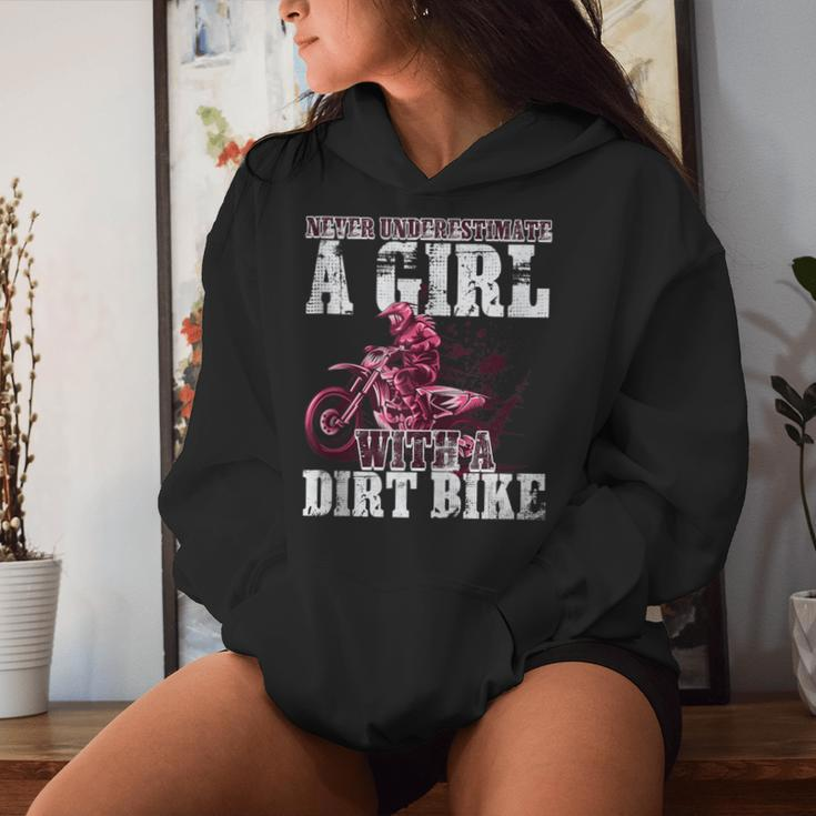 Braap Like A Girl And Never Underestimate Girl A Dirt Biker Women Hoodie Gifts for Her