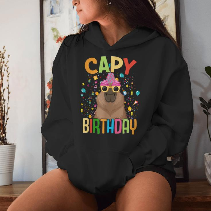 Capy Birthday Capybara Animals Boys Girls Birthday Women Hoodie Gifts for Her