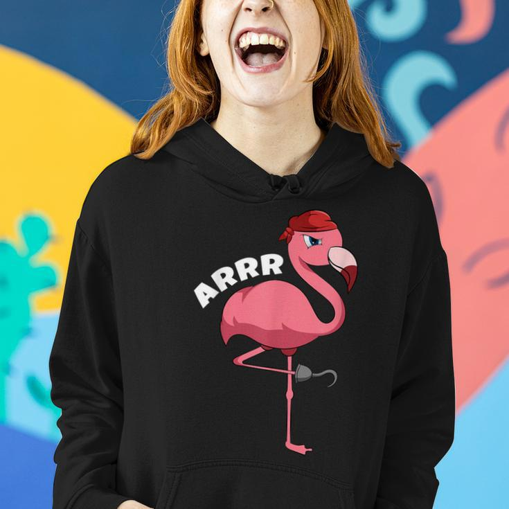 Caribbean Freebooter Sea Thief Girl Flamingo Pirate Women Hoodie Gifts for Her