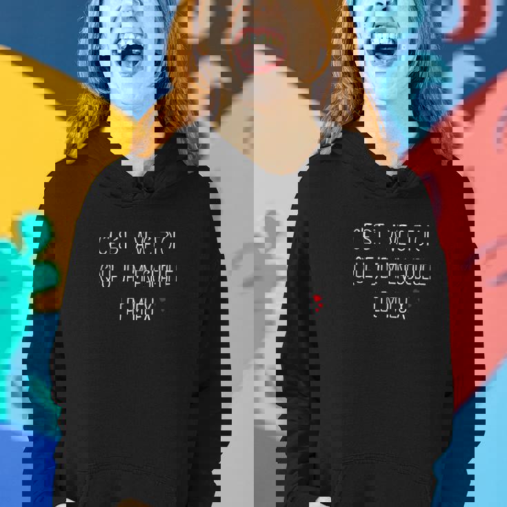 C'est Avec Moi Que Je M'engueule Le Mieux Sweat à capuche femme Cadeaux pour elle