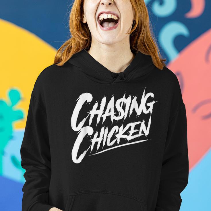 Chasing Chicken Rap Get Money Chasing Chicken Retro Women Hoodie Gifts for Her