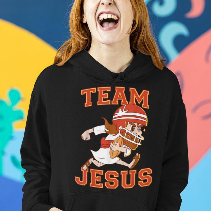 Christian Team Jesus Football Lover Faith Hope Christmas Women Hoodie Gifts for Her