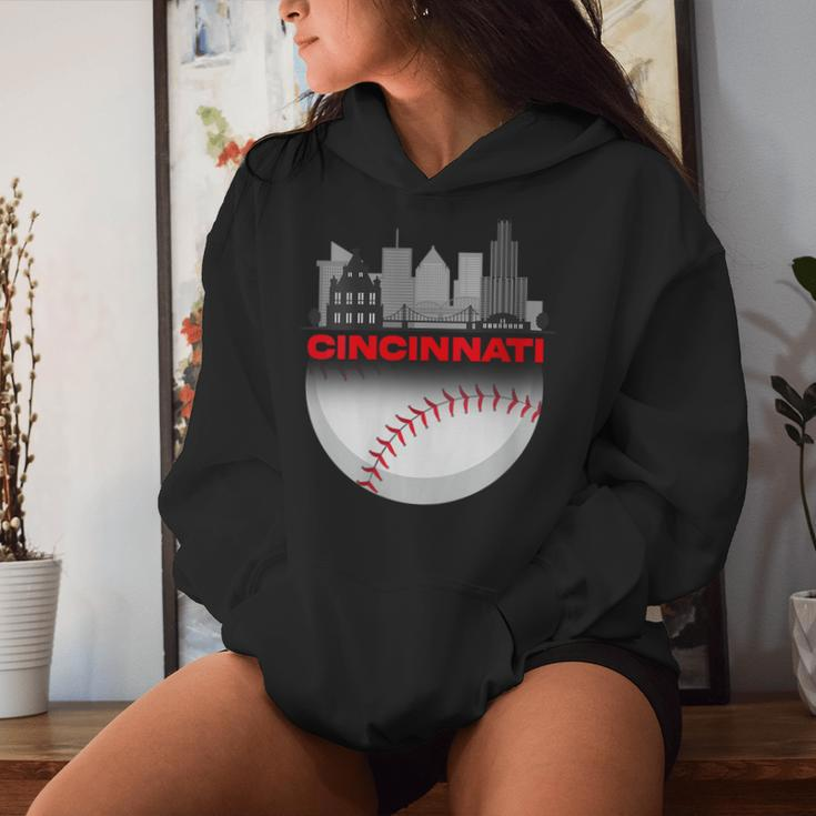 Cincinnati Vintage Style Of Baseball Women Hoodie Gifts for Her