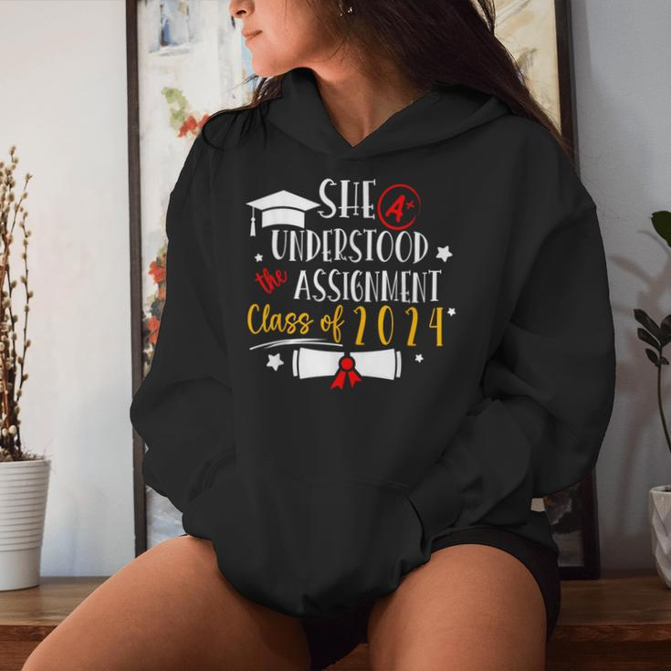 Class Of 2024 Graduation She Understood Assignment Kid Women Hoodie Gifts for Her