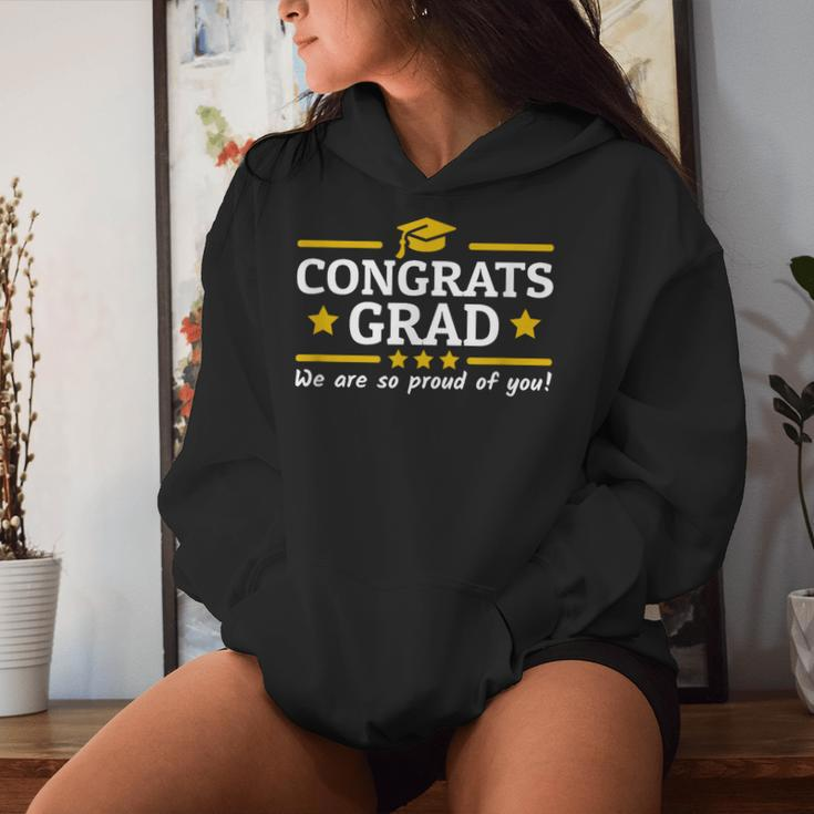 Congrats Grad Proud Mom Dad Of A 2022 Graduate Graduation Women Hoodie Gifts for Her