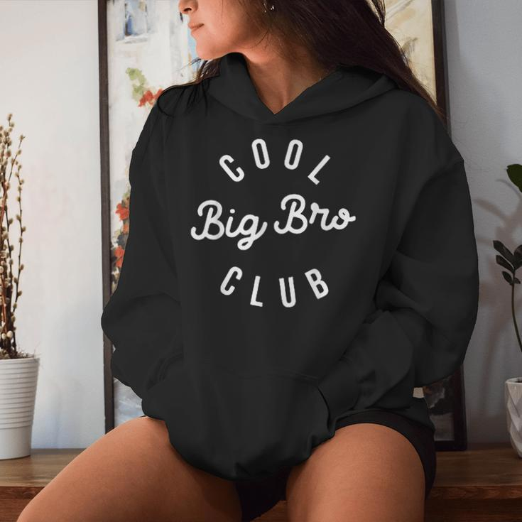 Cool Big Bro Club Retro Groovy Big Brother Women Hoodie Gifts for Her