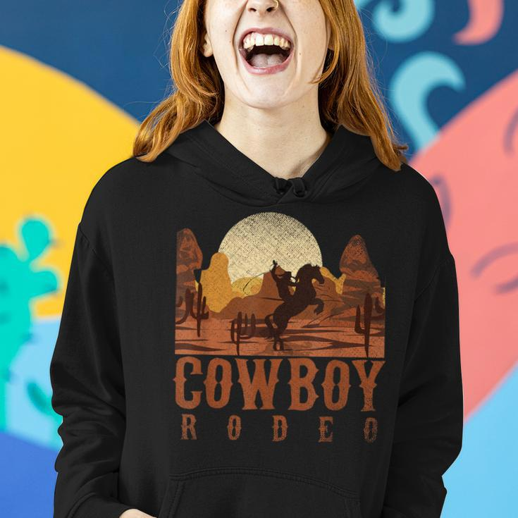 Cowboy Rodeo Western Texan Horseback Riding Cowboy Women Hoodie Gifts for Her