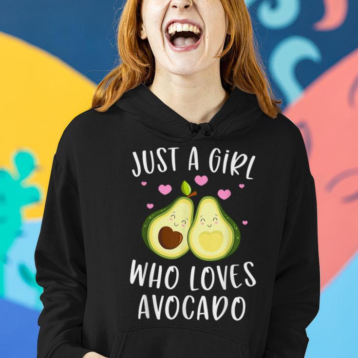 Cute Avocado For Girls Just A Girl Who Loves Avocado Women Hoodie Gifts for Her