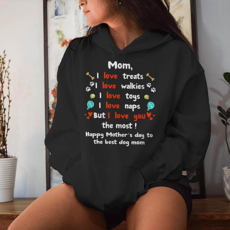 Cute Dog Mom Happy From Dog Women Hoodie Gifts for Her