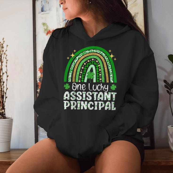 Cute One Lucky Assistant Principal Rainbow St Patrick’S Day Women Hoodie Gifts for Her