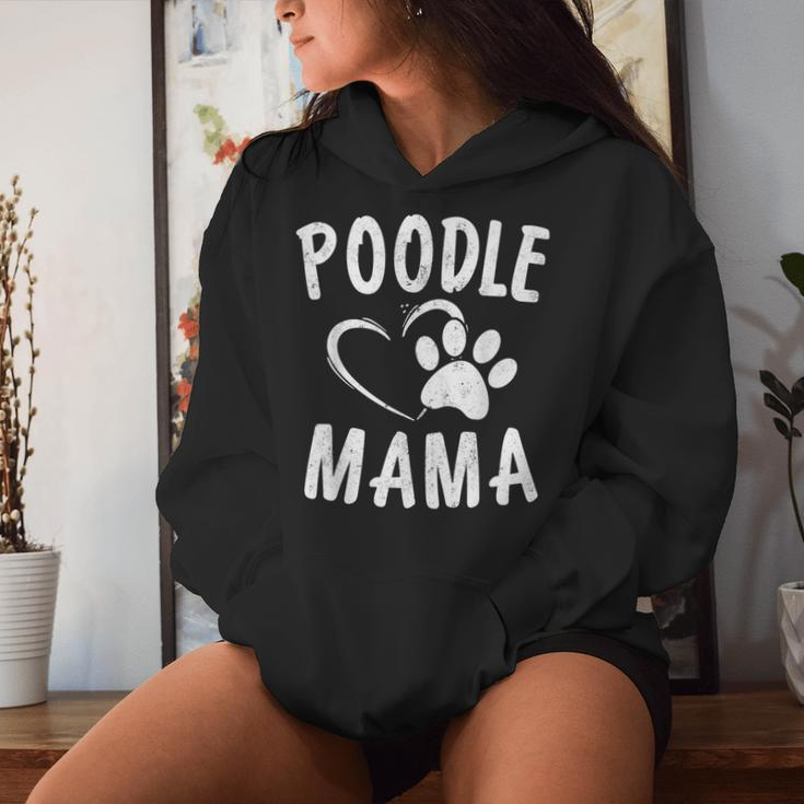 Cute Poodle Mama Dog Lover Apparel Pet Caniche Mom Women Hoodie Gifts for Her
