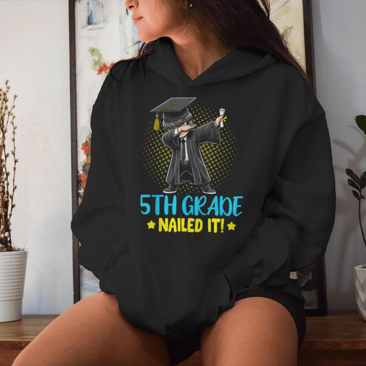 Dabbing 5Th Grade Nailed It Boys 5Th Grade Graduation Women Hoodie Gifts for Her