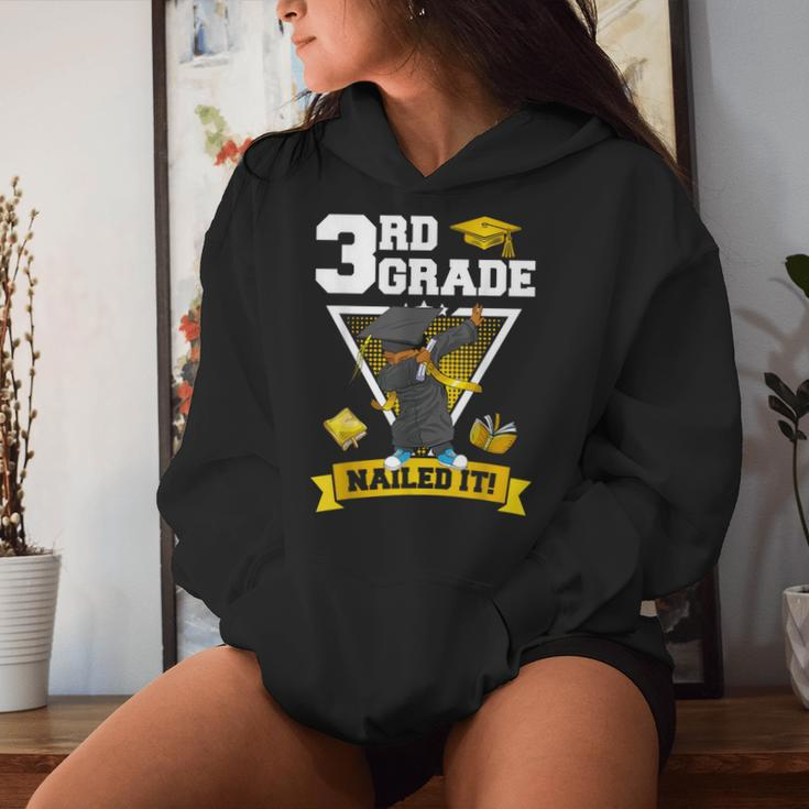 Dabbing Graduation Boy 3Rd Grade Nailed It Class Of 2024 Women Hoodie Gifts for Her
